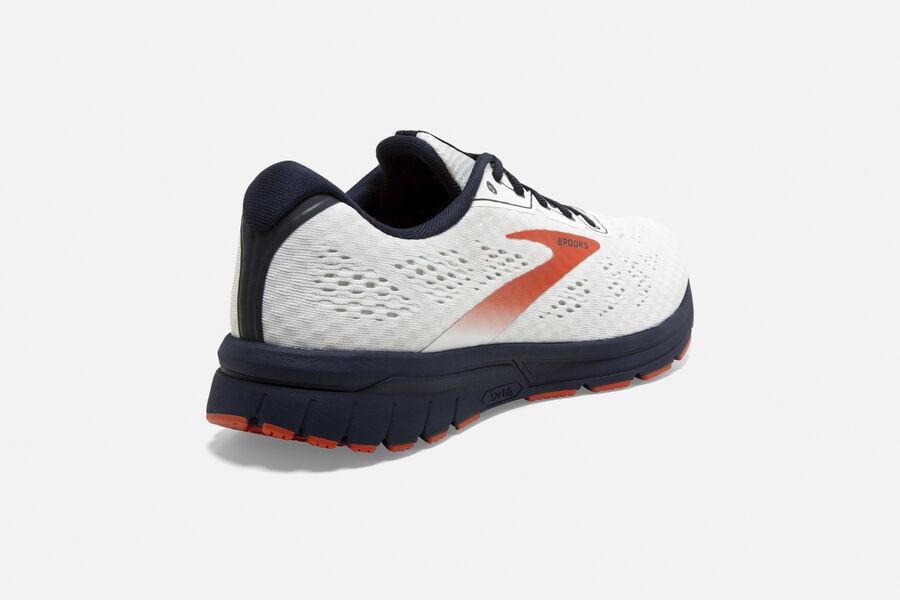 Brooks Running Shoes Mens White/Red - Anthem 3 Road - 4279-GENAH